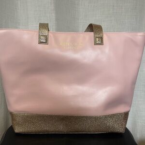 Jimmy Choo Pink and Gold Tote Bag